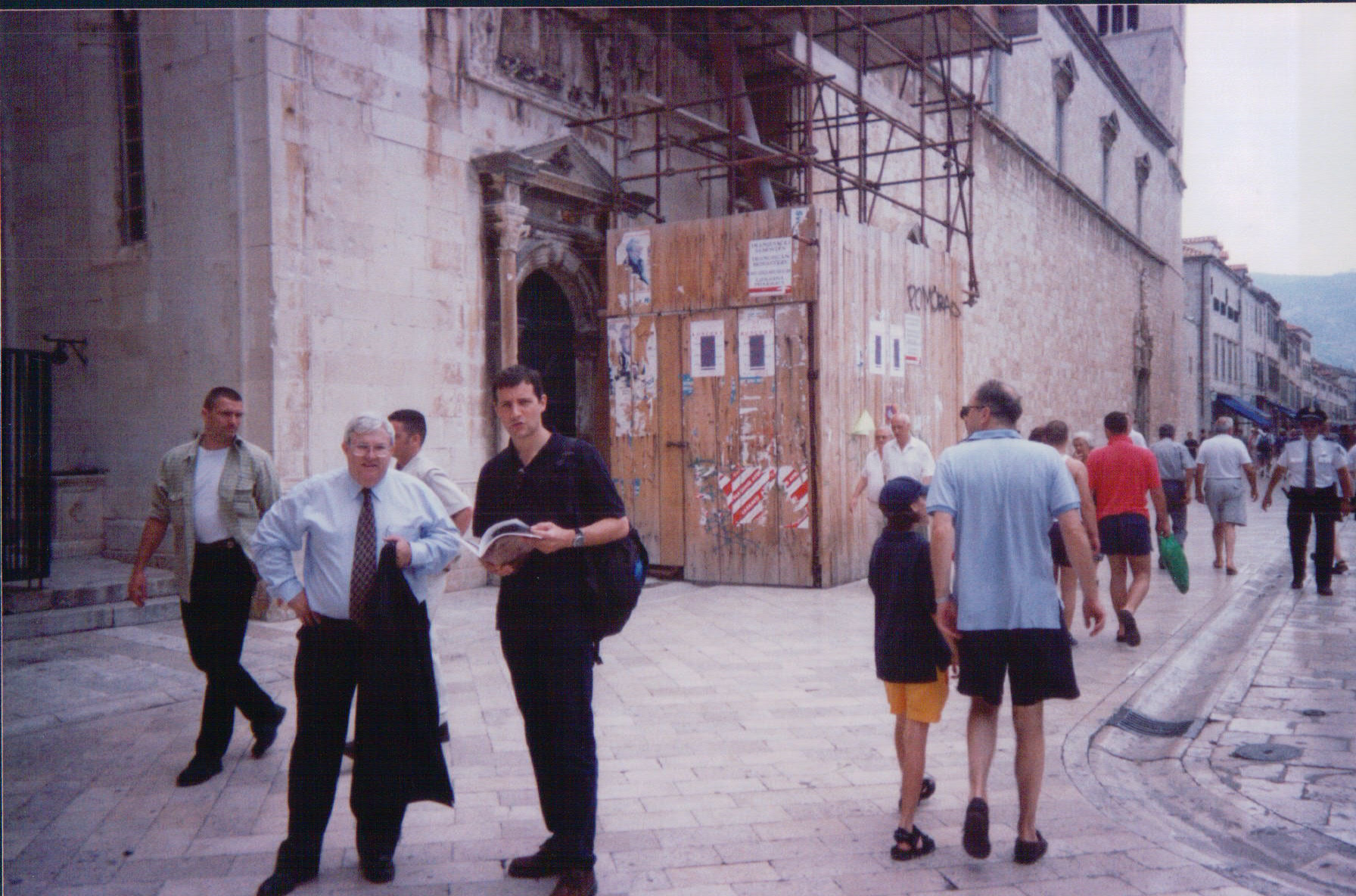 Mission to Dubrovnik,  June 2000, photo provided by Mr Graham Blewitt